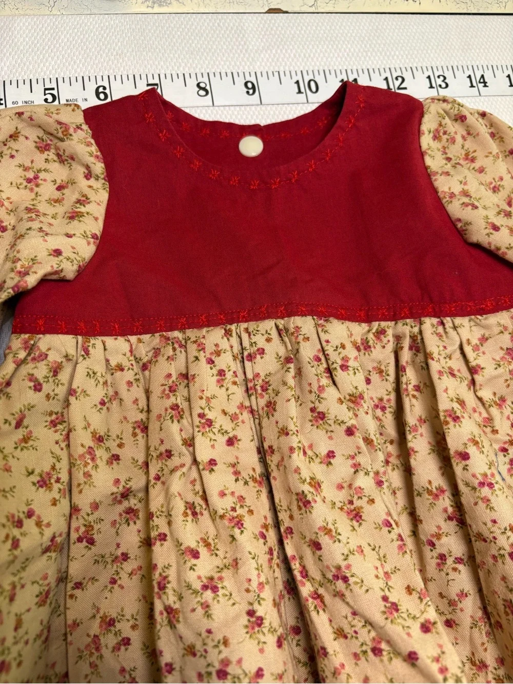 Handmade Floral Prairie Dress Estimated 18–24 Months / 2T